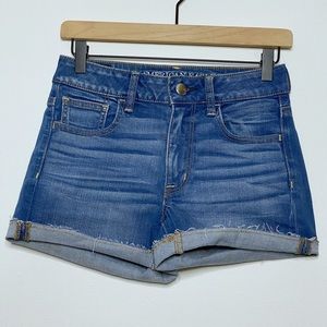 American Eagle High Rise Shortie Shorts